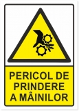 Indicator Pericol de prindere a mainilor, 105x148mm