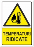 Indicator Temperaturi ridicate, 105x148mm