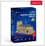 Puzzle 3D Led Note Dame 149 Piese Cubicfun