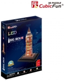 Puzzle 3D Led Big Ben 28 Piese Cubicfun