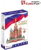 Puzzle 3D Catedrala St. Basil (Nivel Complex 214 Piese)  Cubicfun