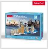 Puzzle 3D Londra 107 Piese Cubicfun