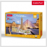 Puzzle 3D Paris 114 Piese Cubicfun