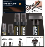 Set markere cu vopsea, diverse dimensiuni, Speedflow Ink 14 buc/set Molotow