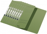 Dosar carton color, pentru incopciat, coperta 1/2 verde 50 buc/set Leitz