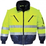 Jacheta pilot Hi-Vis 3 in 1, Galben/Navy, Portwest 