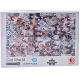 Puzzle din carton mini, 1000 piese, Lumea Pisicilor 