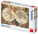 Puzzle Harta instorica a lumii, 1000 piese