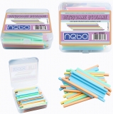 Betisoare din plastic, scolare, Nebo, culori pastel, 100 buc/set