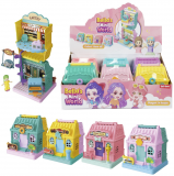 Mini playset, casuta papusi, diverse culori