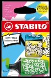 Textmarker Stabilo Boss Mini by Snooze One, 3 culori/set, etui carton