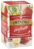 Ceai infuzie Rooibos cu capsuni si vanilie 20 plicuri Twinings 