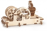 Puzzle 3D, lemn, mecanic Motor pneumatic, 81 piese, Ugears 