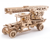 Puzzle 3D, lemn, mecanic Camion UGM-11 Pompier 537 piese, Ugears 