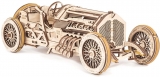 Puzzle 3D, lemn, mecanic  U-9 Grand Prix Car, 348 piese, Ugears 