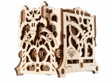 Puzzle 3D, lemn, mecanic Cutie mecanica pentru zaruri, 62 piese, Ugears 