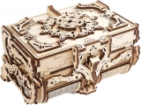 Puzzle 3D, lemn, mecanic Model Cutie antica de bijuterii, 185 piese, Ugears