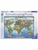 Puzzle Harta Lumii, 2000 Piese Ravensburger