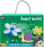 Puzzle in gentuta, Insecte, 100 piese