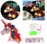 Set creatie cu diamante de jucarie, lampa unicorn, Toi-Toys