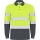 Tricou polo tehnic cu maneca lunga Hi-Vis Polaris L/S, pentru barbati, Plumb/Galben Fluorescent, Roly