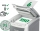 Distrugator documente automat IQ Office, P5, micro-cut, 150 coli, cos 44 L, alb-gri Leitz