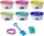 PLAY-DOH SET 6 CUTII CU NISIP COLORAT SI CU DIFERITE TEXTURI HASBRO