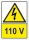 Indicator avertizare 110V, 148x210mm