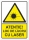 Indicator Atentie loc de lucru cu laser, 148x210mm