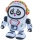 Robot Panda Dance in costum de astronaut, cu baterii