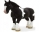 Figurina Cal Clydesdale Alb Si Negru Mojo