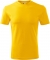 Tricou cu gat rotund, unisex, galben, Malfini marimea 2XL