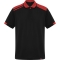 Tricou polo Samurai, unisex, Negru/Rosu, Roly marimea M