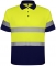 Tricou polo tehnic Hi-Vis Polaris, pentru barbati, Bleumarin/Galben Fluorescent, Roly marimea 2XL