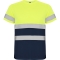 Tricou tehnic Hi-Vis Delta, pentru barbati, Bleumarin/Galben Fluorescent, Roly marimea XL