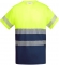 Tricou tehnic Hi-Vis Tauri, pentru barbati, Bleumarin/Galben Fluorescent, Roly marimea M