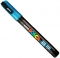 Marker pensula cu vopsea PC-3ML Posca, varf 0.9 - 1.3 mm, cu sclipici, Uni-Ball  albastru deschis