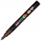 Marker cu vopsea PC-3M Posca 0.9 - 1.3 mm Uni-Ball maro inchis