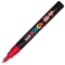 Marker cu vopsea PC-3M Posca 0.9 - 1.3 mm Uni-Ball rosu inchis