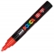 Marker cu vopsea PC-5M Posca 1.8 - 2.5 mm Uni-Ball rosu