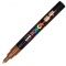 Marker cu vopsea PC-3M Posca 0.9 - 1.3 mm Uni-Ball maro