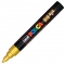 Marker cu vopsea PC-5M Posca 1.8 - 2.5 mm Uni-Ball auriu