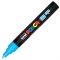 Marker cu vopsea PC-5M Posca 1.8 - 2.5 mm Uni-Ball albastru deschis