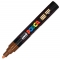 Marker cu vopsea PC-5M Posca 1.8 - 2.5 mm Uni-Ball maro