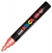 Marker cu vopsea PC-5M Posca 1.8 - 2.5 mm Uni-Ball rosu metalizat