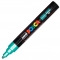 Marker cu vopsea PC-5M Posca 1.8 - 2.5 mm Uni-Ball verde metalizat