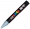 Marker cu vopsea PC-5M Posca 1.8 - 2.5 mm Uni-Ball gri